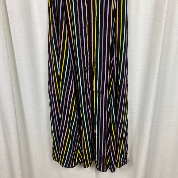 Torrid Black Stripe Challis Trapeze Tank Maxi Dress Sz.2 - Picture 8 of 15